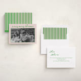 "Casual Fancy Christmas" - Holiday Photo Mount Cards in Mint by Anna Kasper - Assembled