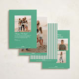 "Wordy Waze" - Holiday Photo Mount Cards in Wintermint by Kaydi Bishop - Back of Card Options