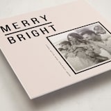 "Modern & Merry" - Holiday Photo Mount Cards in Ink by Joyce Pinheiro - Premium Photo Paper Mounted on Card