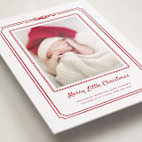 "Little Christmas Gift" - Holiday Photo Mount Cards in Candy Cane by Jenna Holcomb - Premium Photo Paper Mounted on Card