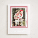 "Festive Mickey frame" - Holiday Photo Mount Cards in Peppermint by Lea Delaveris - Front