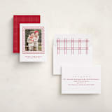 "Festive Mickey frame" - Holiday Photo Mount Cards in Peppermint by Lea Delaveris - Assembled