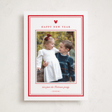 "Mickey classic preppy" - Holiday Photo Mount Cards in Candy Cane by Creo Study - Front
