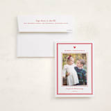 "Mickey classic preppy" - Holiday Photo Mount Cards in Candy Cane by Creo Study - Card with Envelope