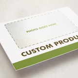 "Portrait Custom" - Holiday Photo Mount Cards in Charcoal by Minted Custom - Premium Photo Paper Mounted on Card