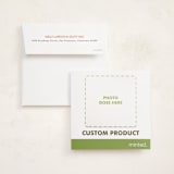 "Portrait Custom" - Holiday Photo Mount Cards in Charcoal by Minted Custom - Card with Envelope