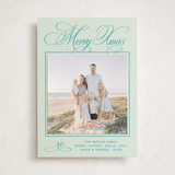 "Julep" - Holiday Photo Mount Cards in Mint by Megan Davis - Front