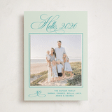 "Julep" - Holiday Photo Mount Cards in Mint by Megan Davis - Front