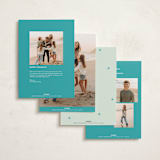 "Julep" - Holiday Photo Mount Cards in Mint by Megan Davis - Back of Card Options
