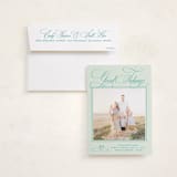 "Julep" - Holiday Photo Mount Cards in Mint by Megan Davis - Card with Envelope