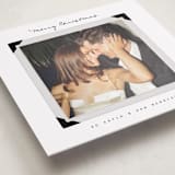 "Album View" - Holiday Photo Mount Cards in Snow by Everett Paper Goods - Premium Photo Paper Mounted on Card