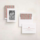 "Garland Frame" - Holiday Photo Mount Cards in Holly Berry by Leah Bisch - Assembled