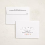 "Color Block Border" - Holiday Photo Mount Cards in Rainbow by Angela Garrick - FREE Recipient Addressing