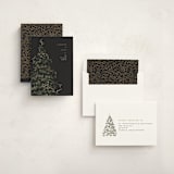 "Winter Sparkle" - Holiday Cards in Coal by Leah Bisch - Assembled