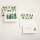 "Secret Winter Forest" - Holiday Cards in Fir by Petra Kern - Assembled