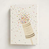 "confetti popper" - Holiday Cards in Snow by Ellen Schlegelmilch - Folded Card