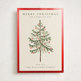 "Vintage Spruce" - Holiday Cards in Eggnog by Amy Kross - Front