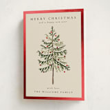 "Vintage Spruce" - Holiday Cards in Eggnog by Amy Kross - Folded Card