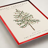 "Vintage Spruce" - Holiday Cards in Eggnog by Amy Kross - Detail