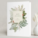 "Juniper" - Holiday Cards in Starlight by Jennifer Wick - Folded Card