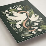 "Peace Dove Arch" - Holiday Cards in Pine by Hannah Williams - Detail