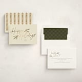 "Holiday Script" - Holiday Cards in Eggnog by Robert and Stella - Assembled