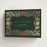 "Paper Whites" - Holiday Cards in Pine by Amy Kross - Folded Card