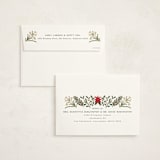 "Paper Whites" - Holiday Cards in Pine by Amy Kross - FREE Recipient Addressing