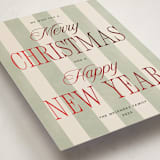 "Striped Type" - Holiday Cards in Wreath by Robert and Stella - Detail