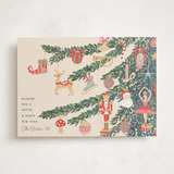 "Fun Ornaments" - Holiday Cards in Champagne by Teju Reval - Front