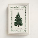 "Decorated Christmas" - Holiday Cards in Frost by Susan Moyal - Folded Card