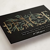 "Entwined Peace" - Holiday Cards in Coal by Robert and Stella - Detail
