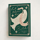"Peace on Earth Dove" - Holiday Cards in Evergreen by Erin German - Folded Card