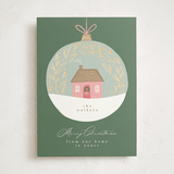 "Little House Ornament" - Holiday Cards in Forest by Karidy Walker - Front