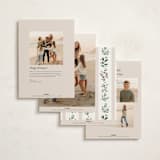 "folksy wreath" - Holiday Cards in Snow by Rebecca Durflinger - Back of Card Options