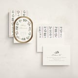 "folksy wreath" - Holiday Cards in Snow by Rebecca Durflinger - Assembled