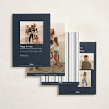 "legacy" - Holiday Cards in Navy by Carolyn Nicks - Back of Card Options