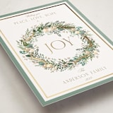 "Peace, love & hope" - Holiday Cards in Wintermint by Susan Moyal - Detail