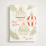 "Bright Ornaments" - Holiday Cards in Festive by Erin German - Front