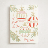 "Bright Ornaments" - Holiday Cards in Festive by Erin German - Front