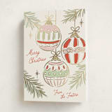 "Bright Ornaments" - Holiday Cards in Festive by Erin German - Folded Card