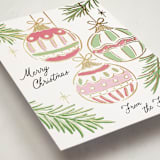 "Bright Ornaments" - Holiday Cards in Gumdrop by Erin German - Detail