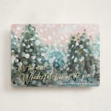 "Wonderful Time" - Holiday Cards in Snow by Lindsay Megahed - Front