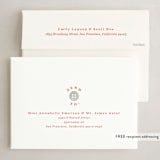 "Merry Snowman " - Holiday Cards in Candy Cane by Brianne Larsen - FREE Recipient Addressing
