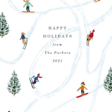 "Snow Fun" - Holiday Cards in Snow by Elly - Close-Up