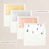 "Snow Fun" - Holiday Cards in Snow by Elly - Envelope Liners