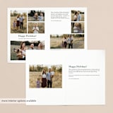 "Mod Cheer" - Holiday Cards in Blush by Kristen Smith - Interior Options