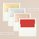 "Mod Cheer" - Holiday Cards in Blush by Kristen Smith - Envelope Liners