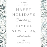 "Briar" - Holiday Cards in Wintergreen by Melanie Kosuge - Close-Up