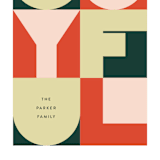 "Joyful Geometrics" - Holiday Cards in Mistletoe by Ekko Studio - Close-Up